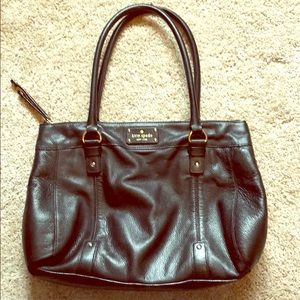 Kate Spade - black leather shoulder bag
